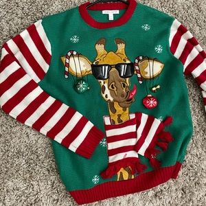 Ugly Christmas Sweater Giraffe